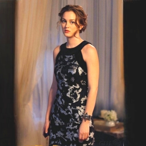 chinese dress ladies Blair Waldorf's Philosophy di Alberta Ferretti Black Dress Gossip Girl   xoxoposhipgirl